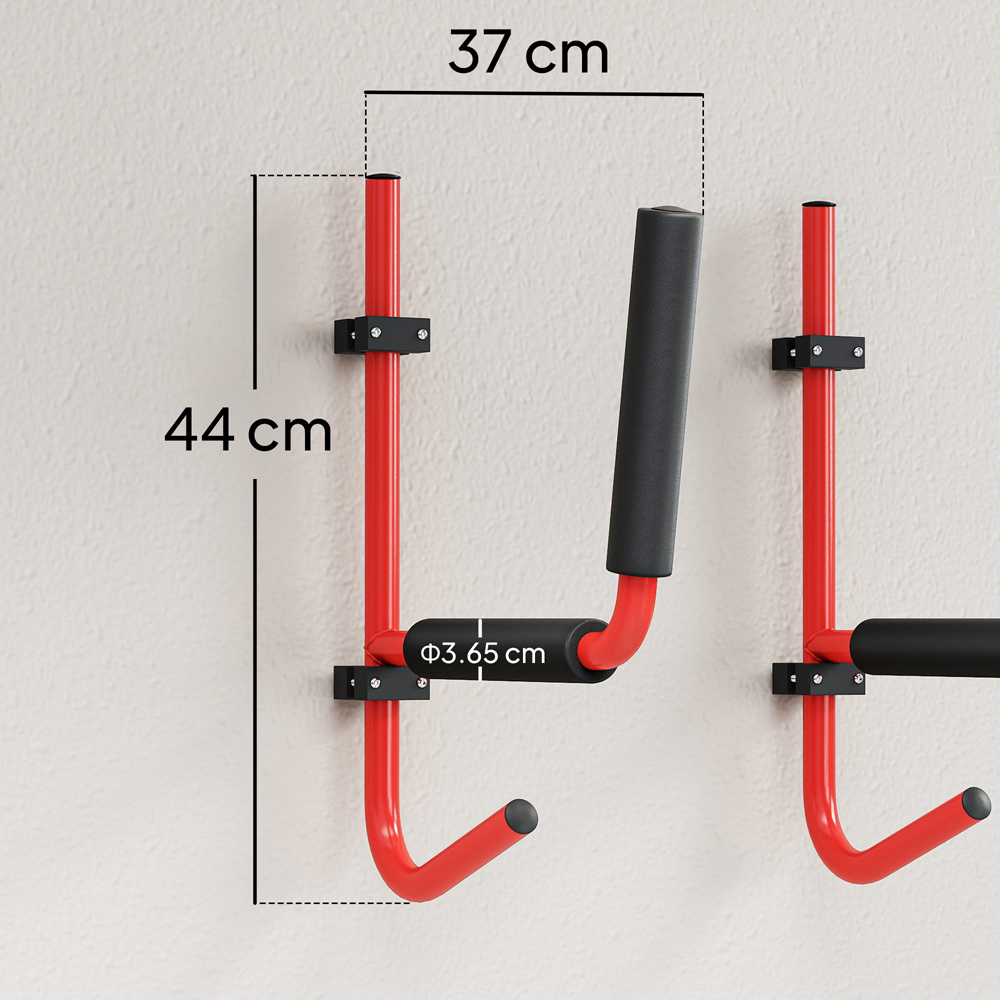 HOMCOM Heavy Duty Wall Mounted Kayak Rack with Fixings Image 9