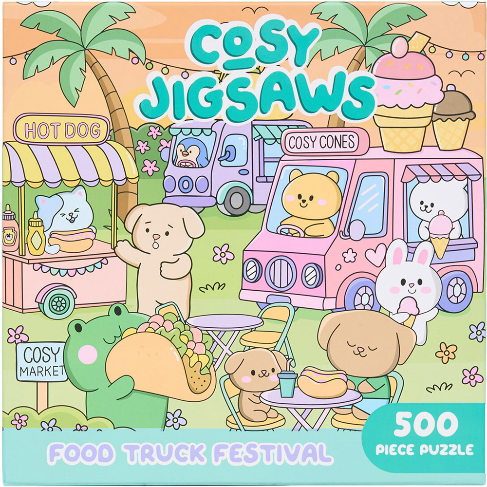 Cosy Jigsaws Food Truck Festival 500 Piece Jigsaw Puzzle Image 1