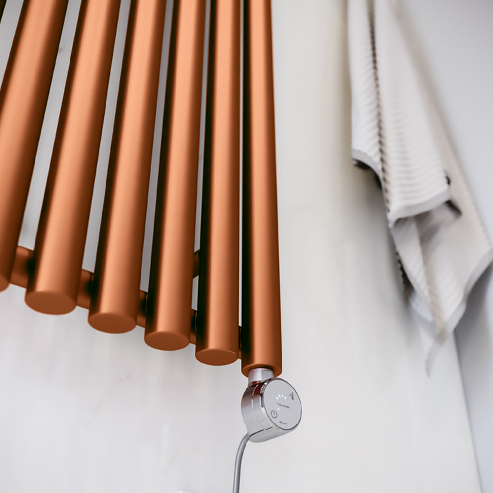 Terma Rolo Room True Copper Electric Radiator Bluetooth 800W 1800 x 370mm Image 6