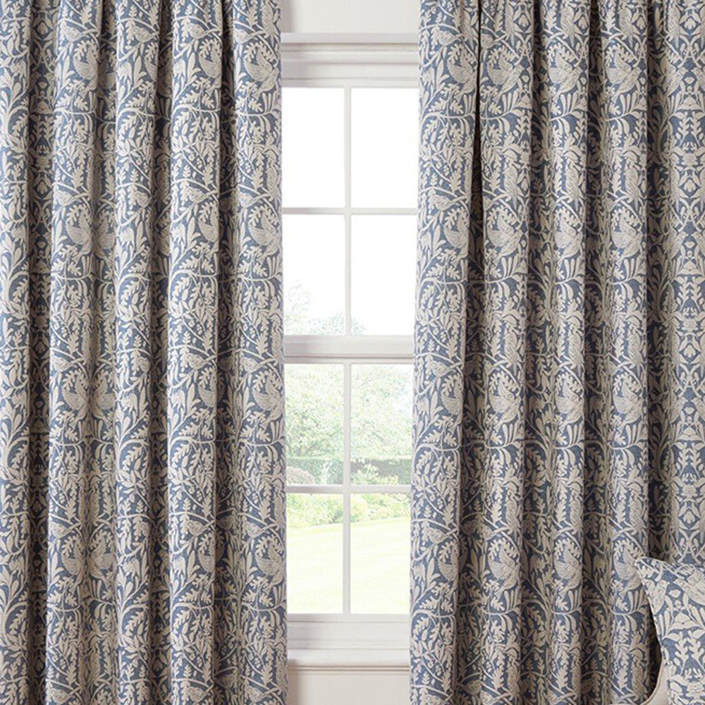Elmsley Taped Curtain Navy - Navy / 229cm Image 2