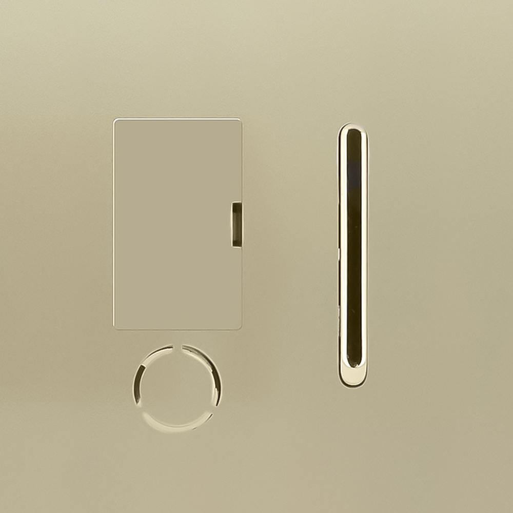 Trendi Switch 13amp Champagne Gold Fused Spur with Flex Outlet Image 2
