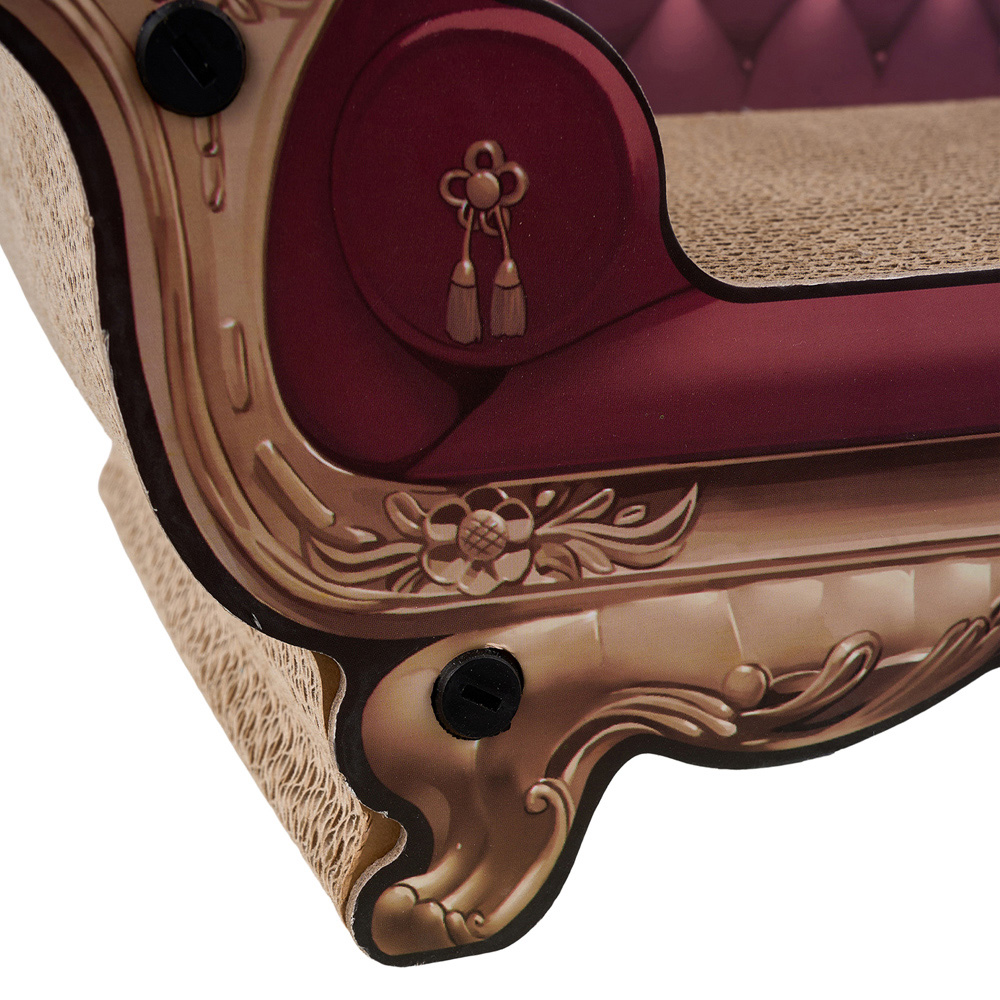 H&O Direct Vintage Style Cat Scratcher Sofa Lounge Bed Image 3