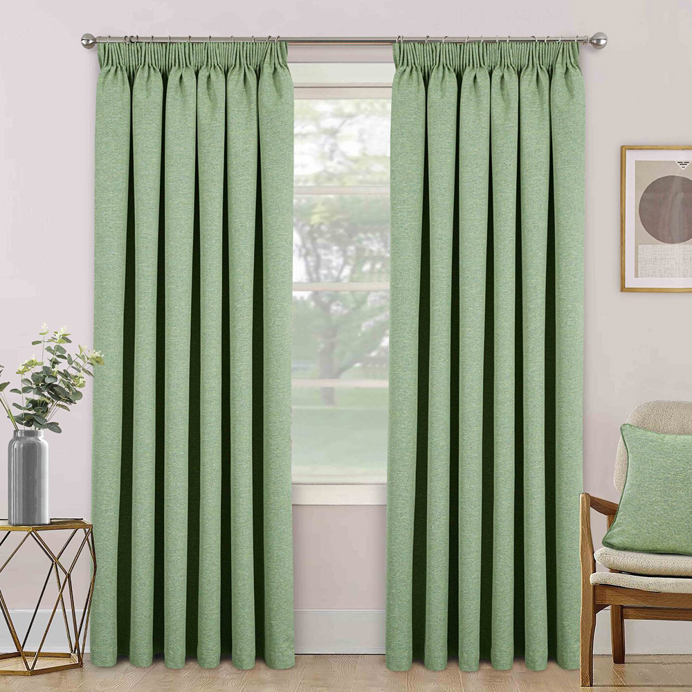 Divante Dusk Blackout Thermal Curtains - Green / 229cm Image 2