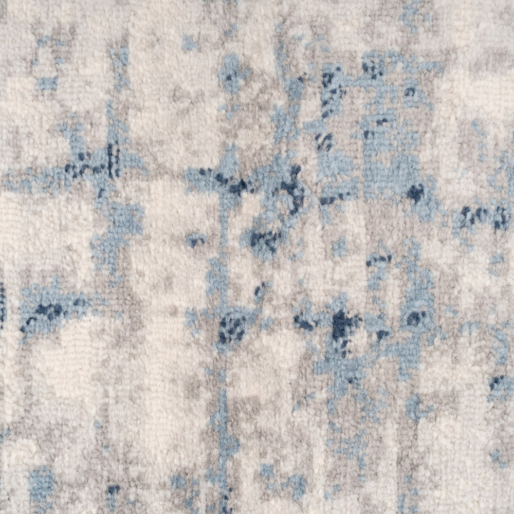 Kukoon Oscar Lennox Blue Watercolour Flat Abstract Rug 80 x 300cm Image 5