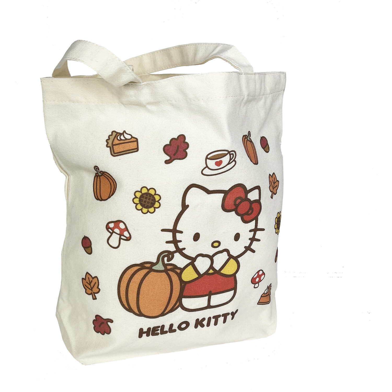Pumpkin Hello Kitty Tote Bag White Image 2