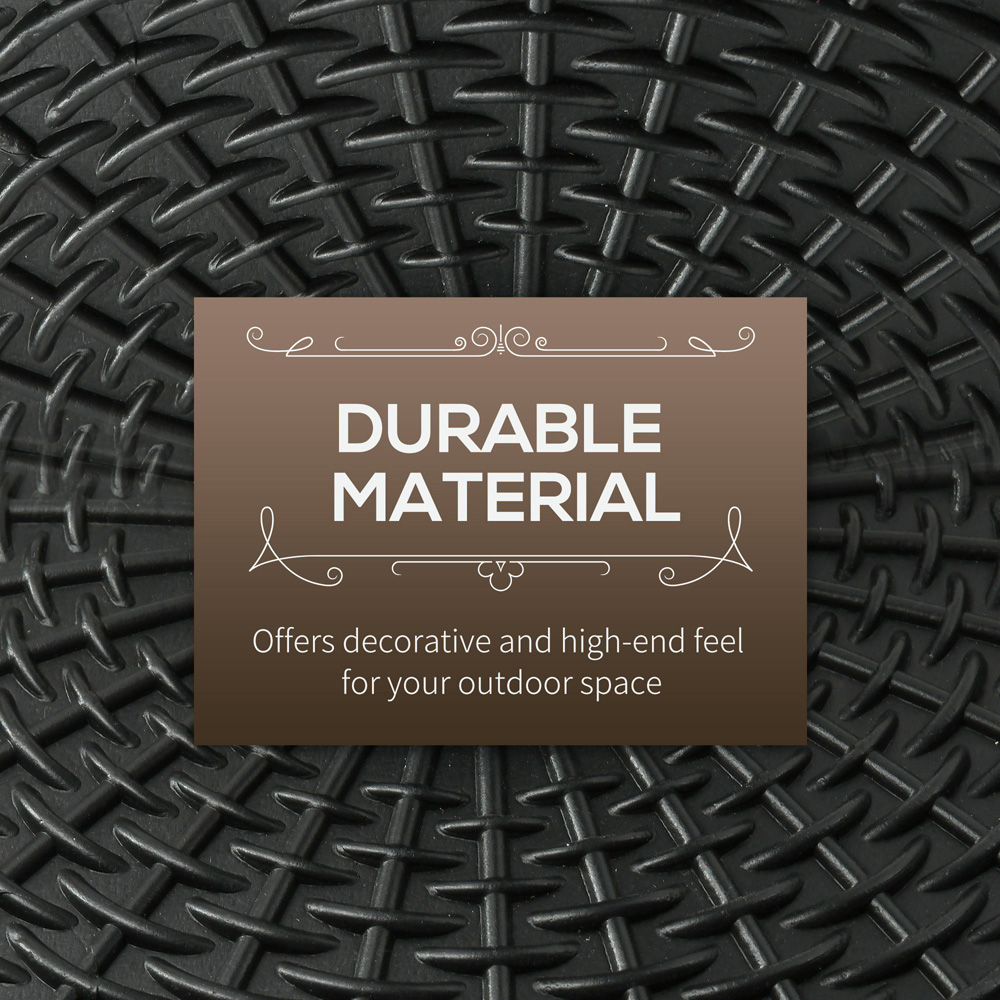 Outsunny Black Round Parasol Base 11.5kg Image 5