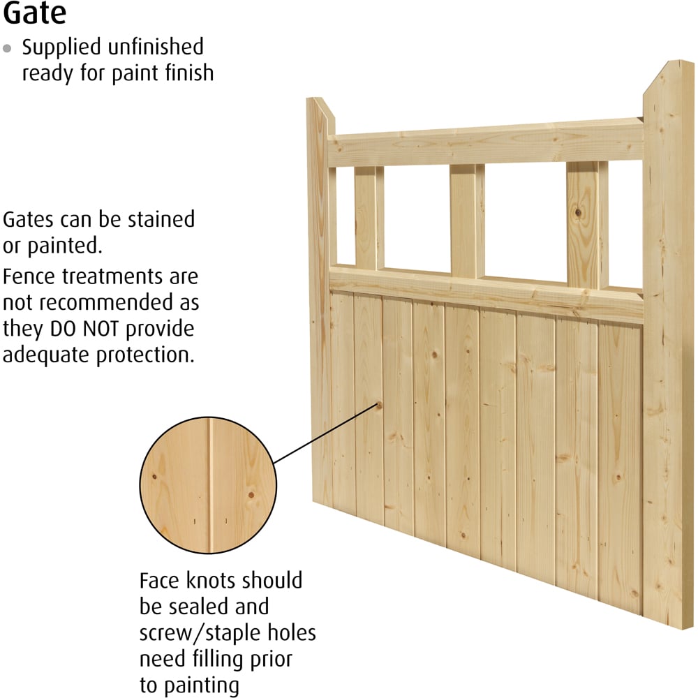 JB Kind Softwood Boarded Gate 915 x 1067mm Image 5