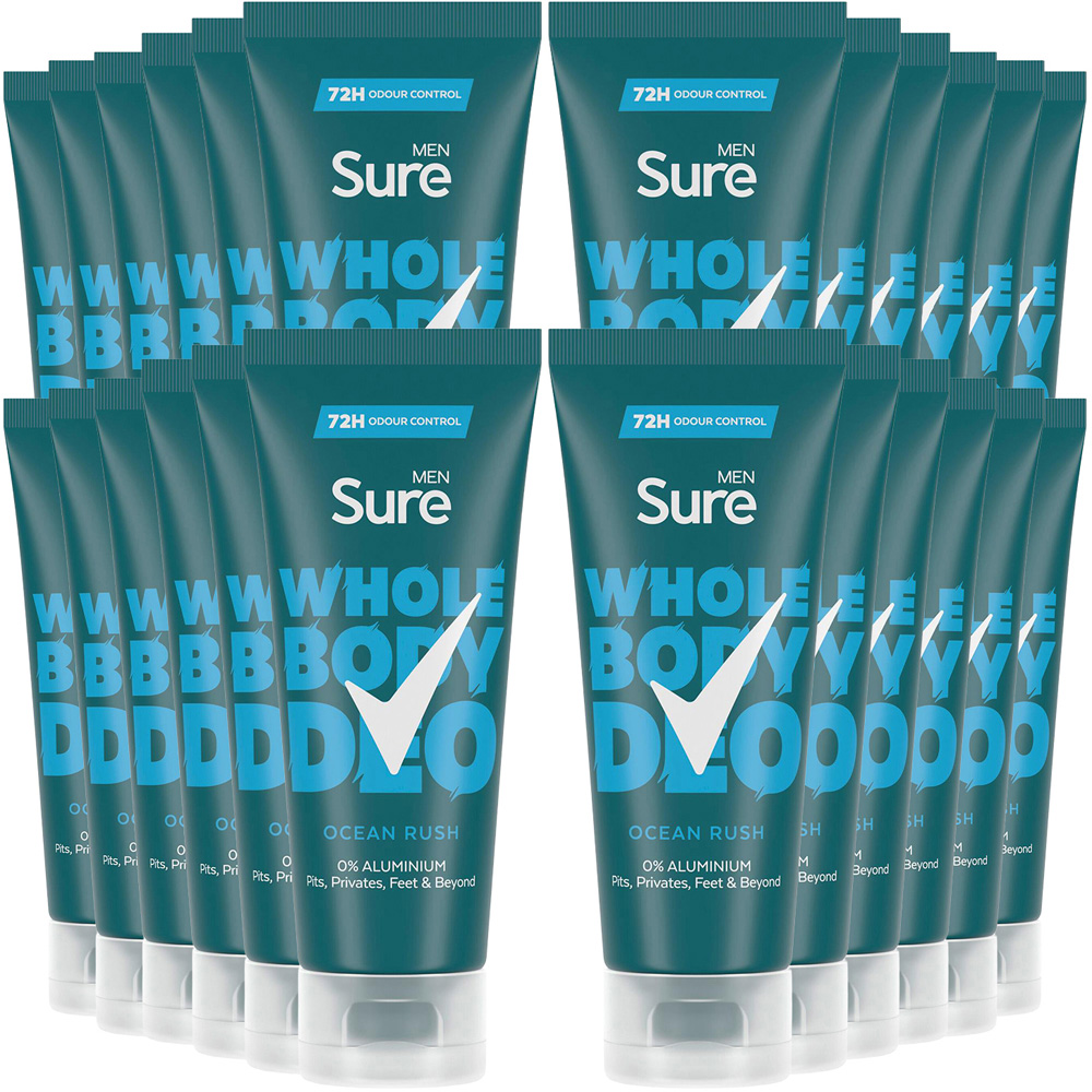 Sure Men 72H Odour Control Whole Body Ocean Rush Deodorant Cream 75ml 24 Pack Image 1