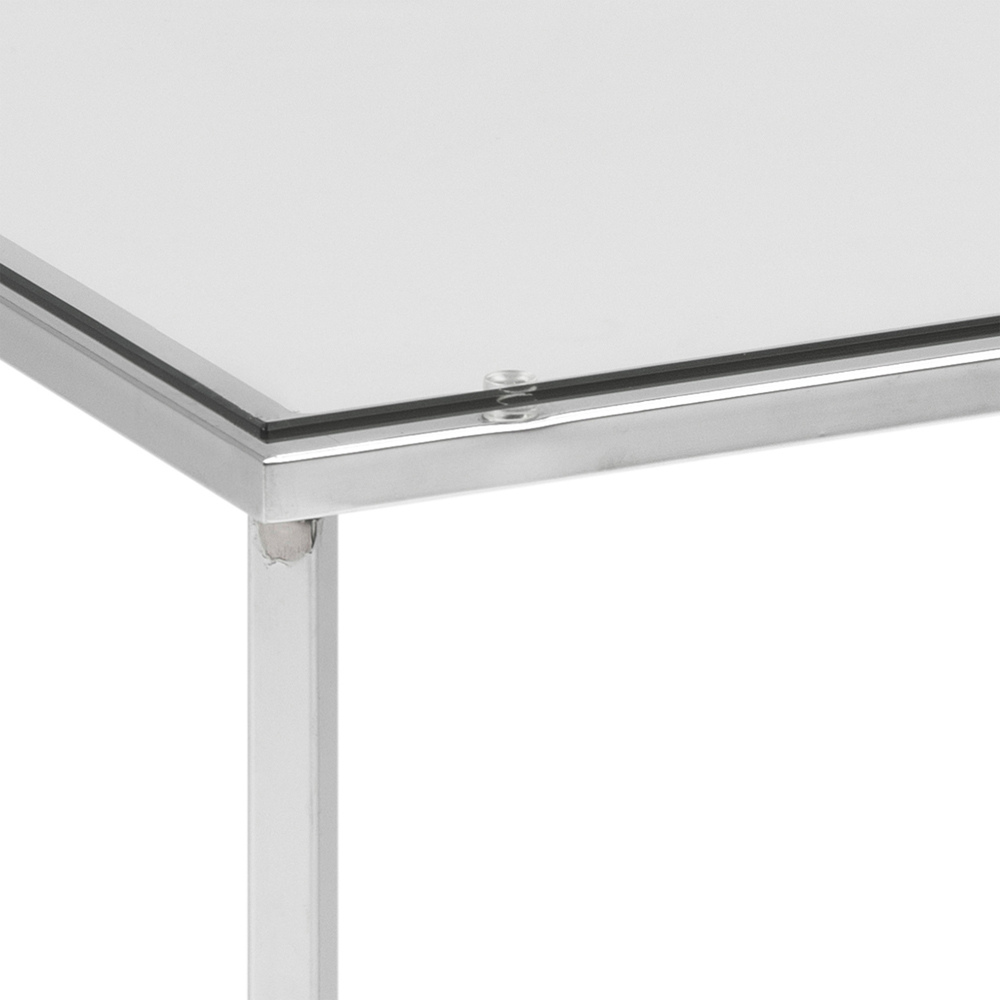 Florence Cross Square Top Metal Side Table Image 4