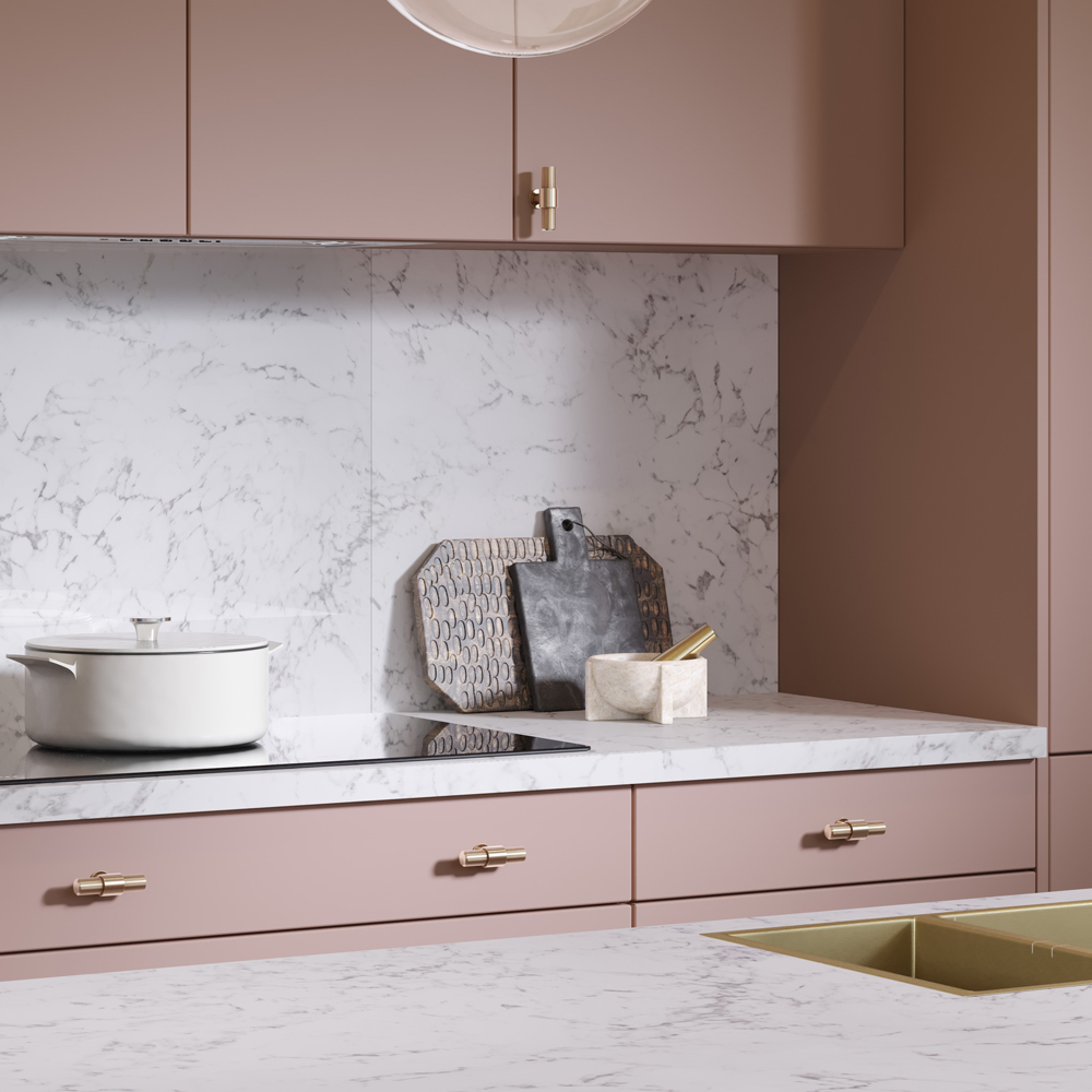 Omega Modern Tuscany Marble Square Upstand 3000 x 100 x 20mm Image 5