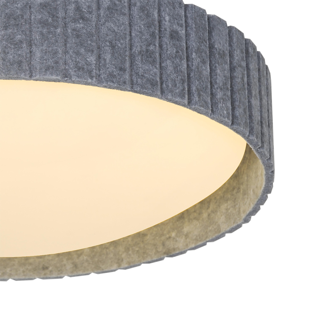 Nordlux Corato Grey Flush Mount Ceiling Light Image 3