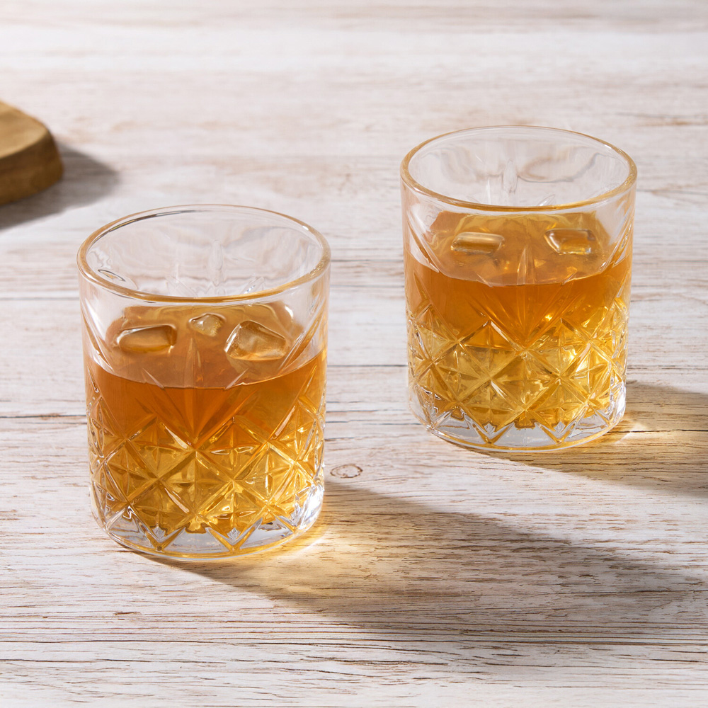 Pack of 2 Whisky Glasses Clear Image 4