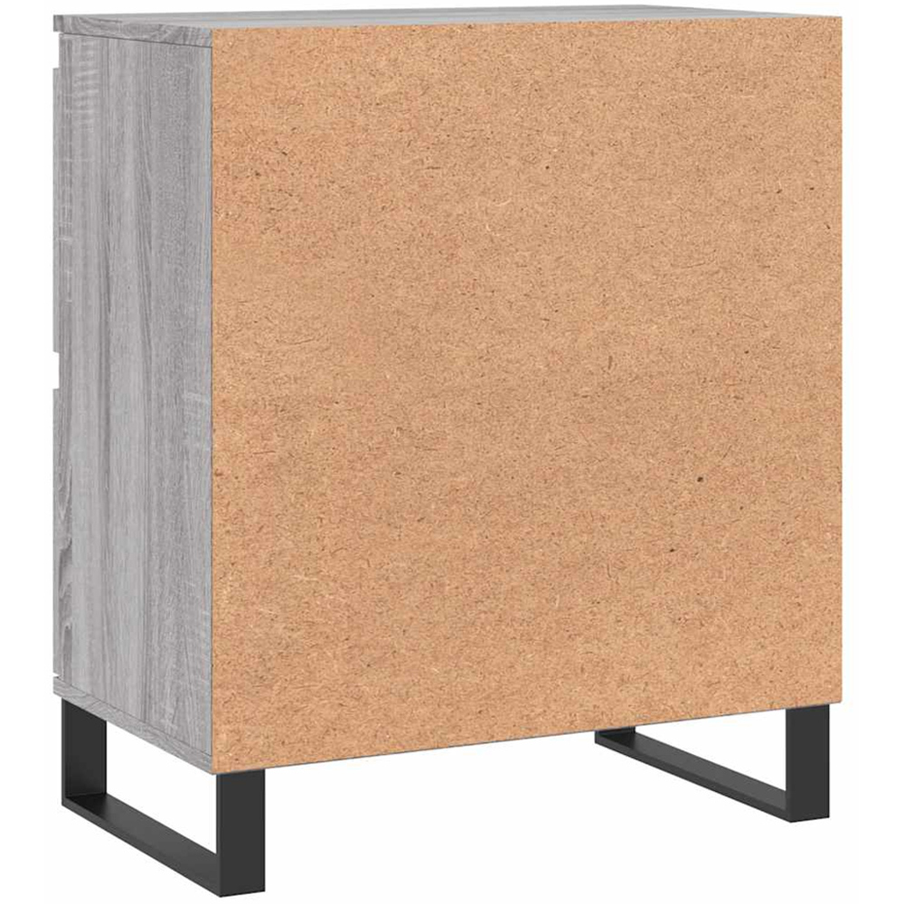 vidaXL 4 Door Grey Sonoma Wooden Sideboard Image 8