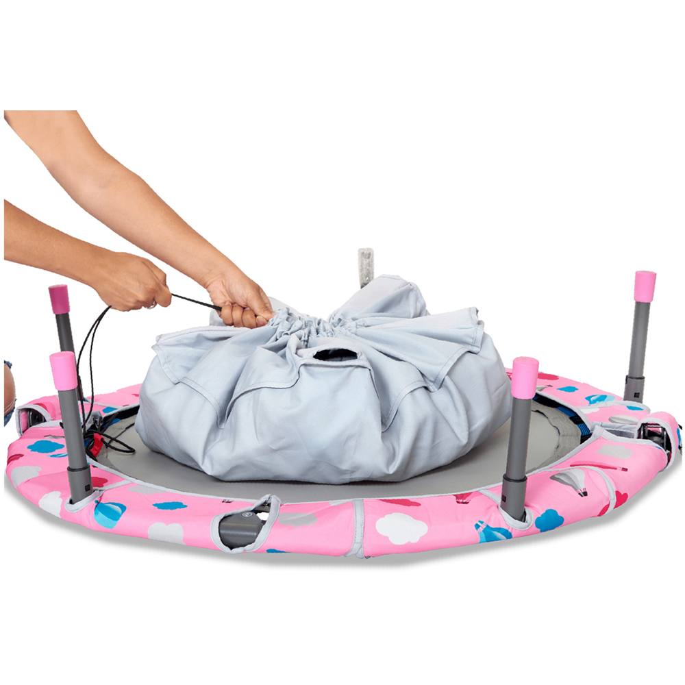 smarTrike Pink Kids 3 in 1 36 inch Trampoline Image 4