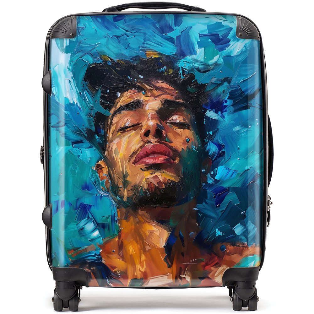 Warren Reed Designer Large Vivid Serenity Suitcase Image 1