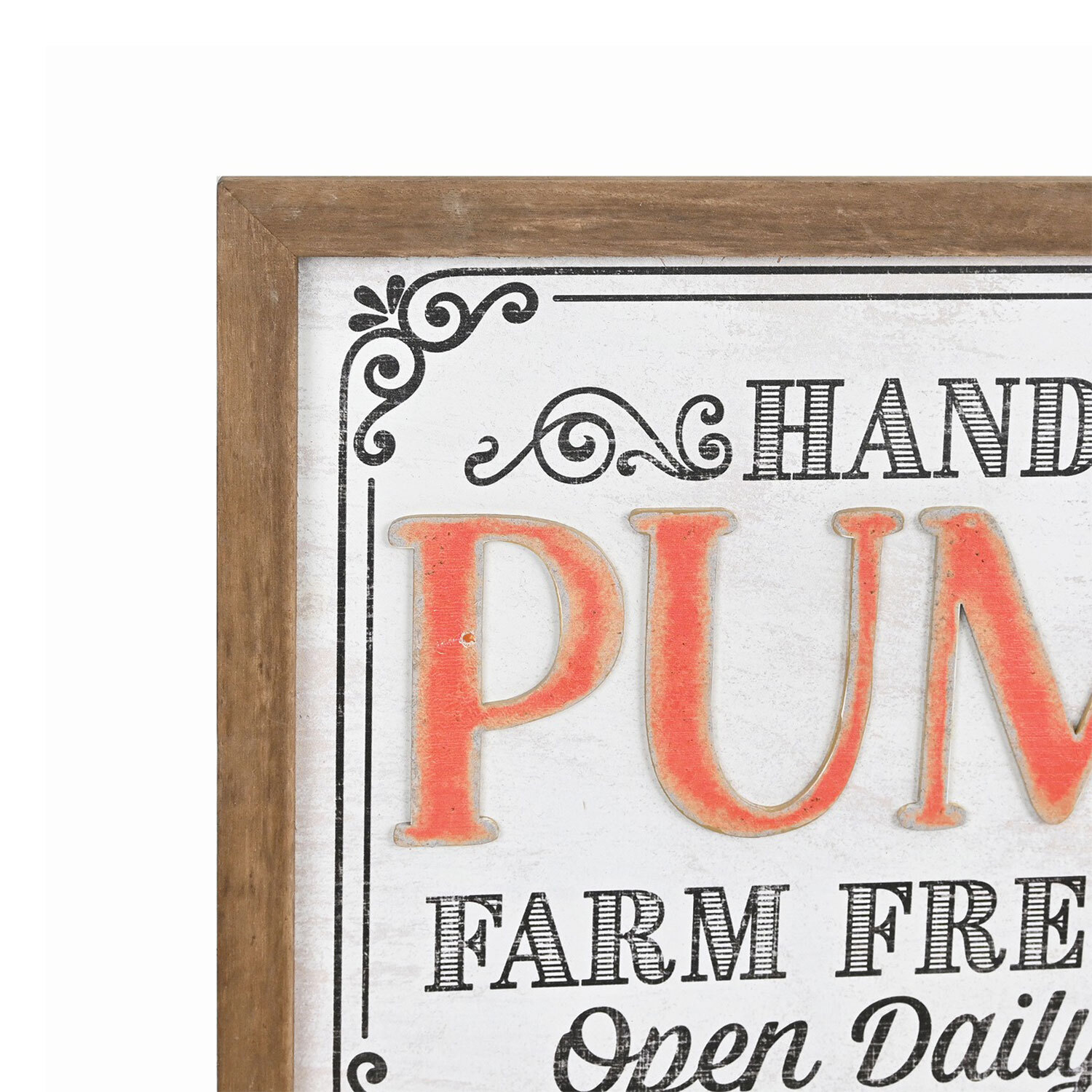 Farm Fresh Pumpkin Plaque Multicolour Image 3