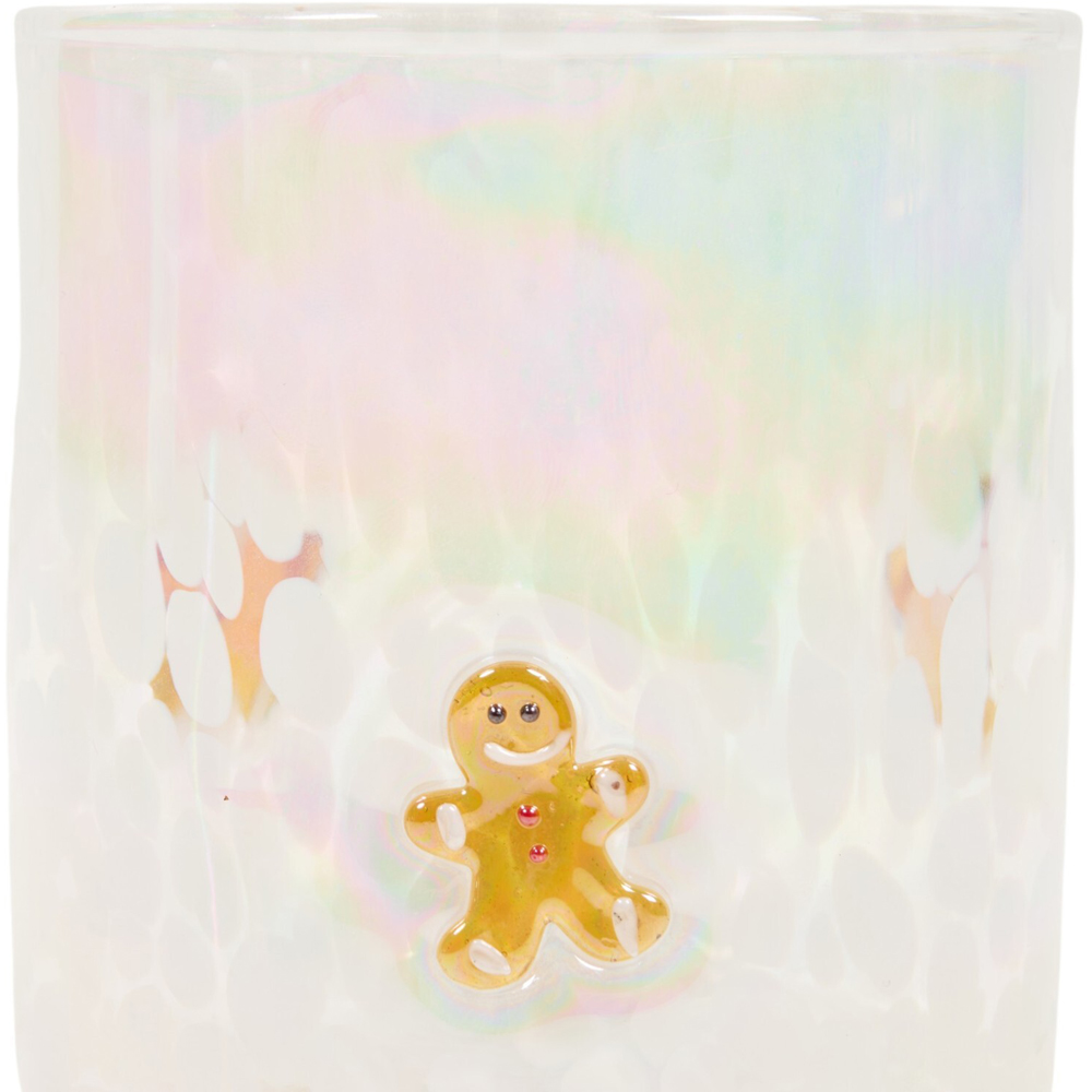 Iridescent Confetti Glass with Xmas Icons Image 7