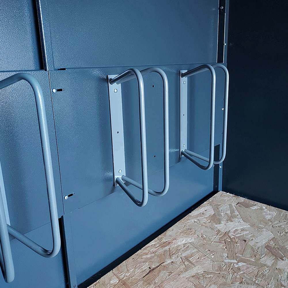 Asgard Centurion 5 x 18ft Double Door Green High Security Bike Shed Image 4