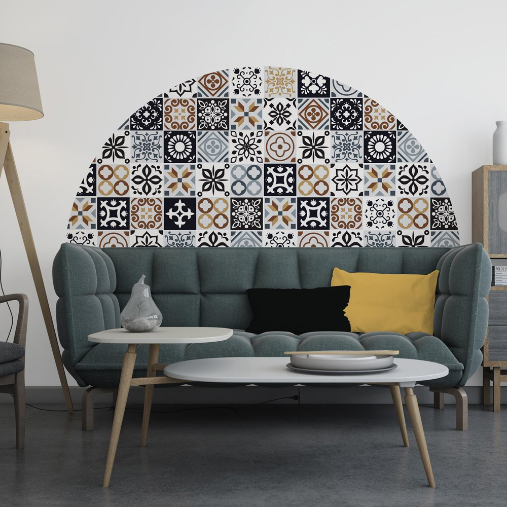 Wallplus Vitorchiano Mediterranean Wall Tile Sticker 15 x 15cm 48 Pack Image 3