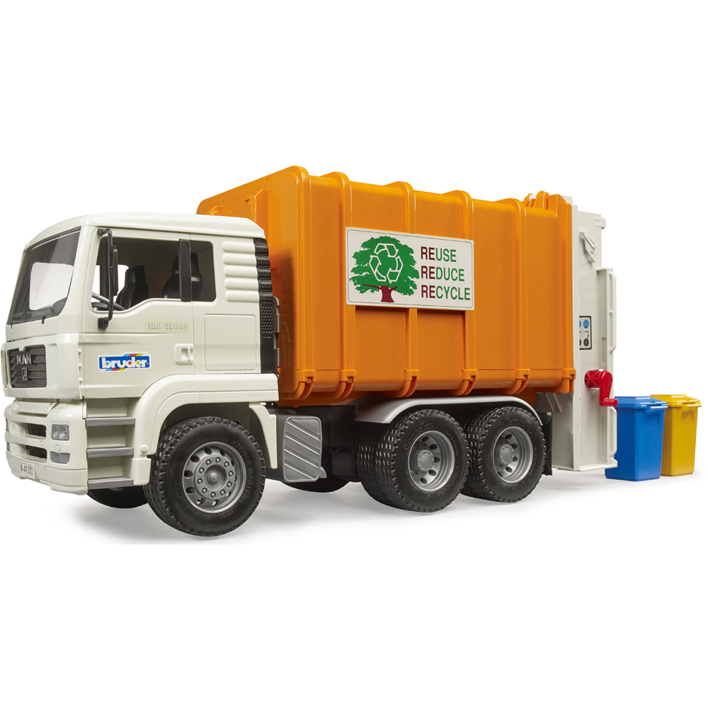 Bruder Kids MAN TGA Rear Loading Garbage Truck Playset Model Image 3