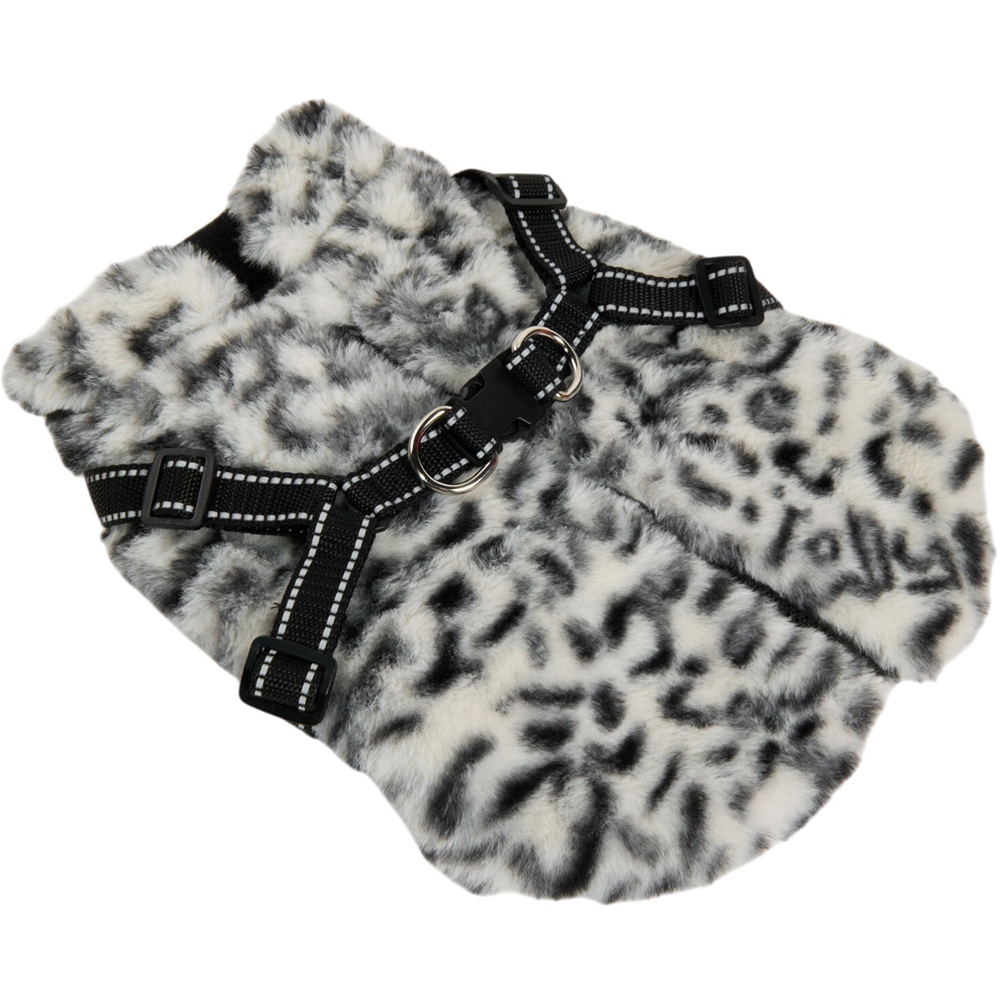 Fluffy Harness Dog Coat XS Image 13