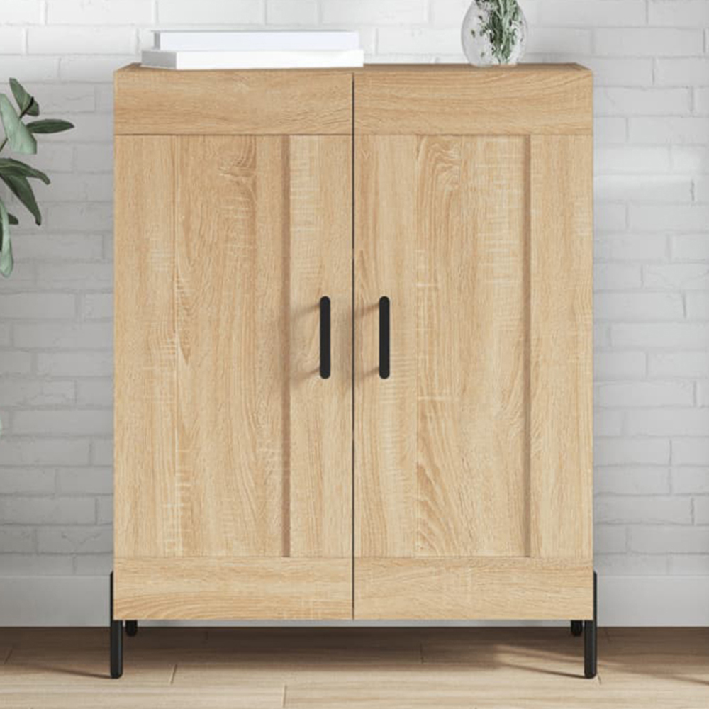 vidaXL 2 Door Sonoma Oak Sideboard Image 1
