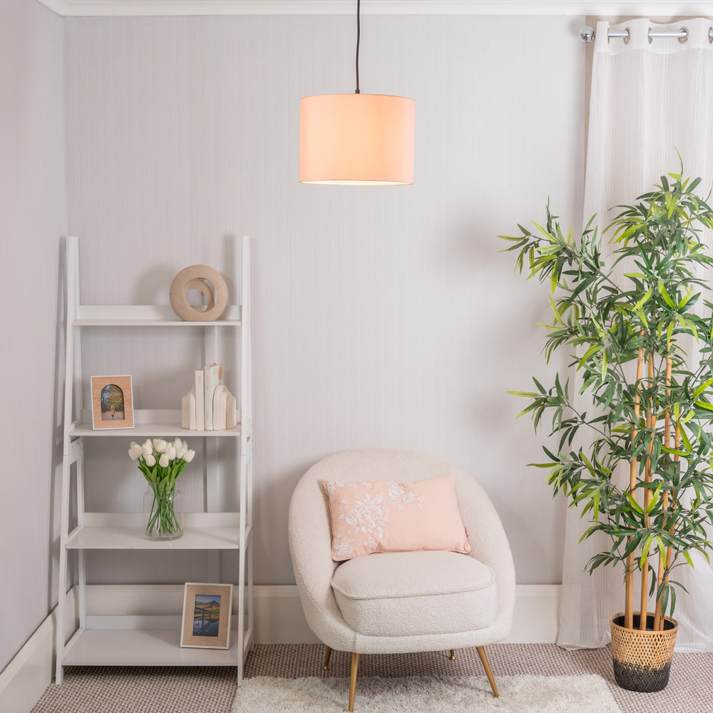 ValueLights Torbery Nesting Blush Pink Pendant Lamp Shades with Diffusers 3 Pack Image 5