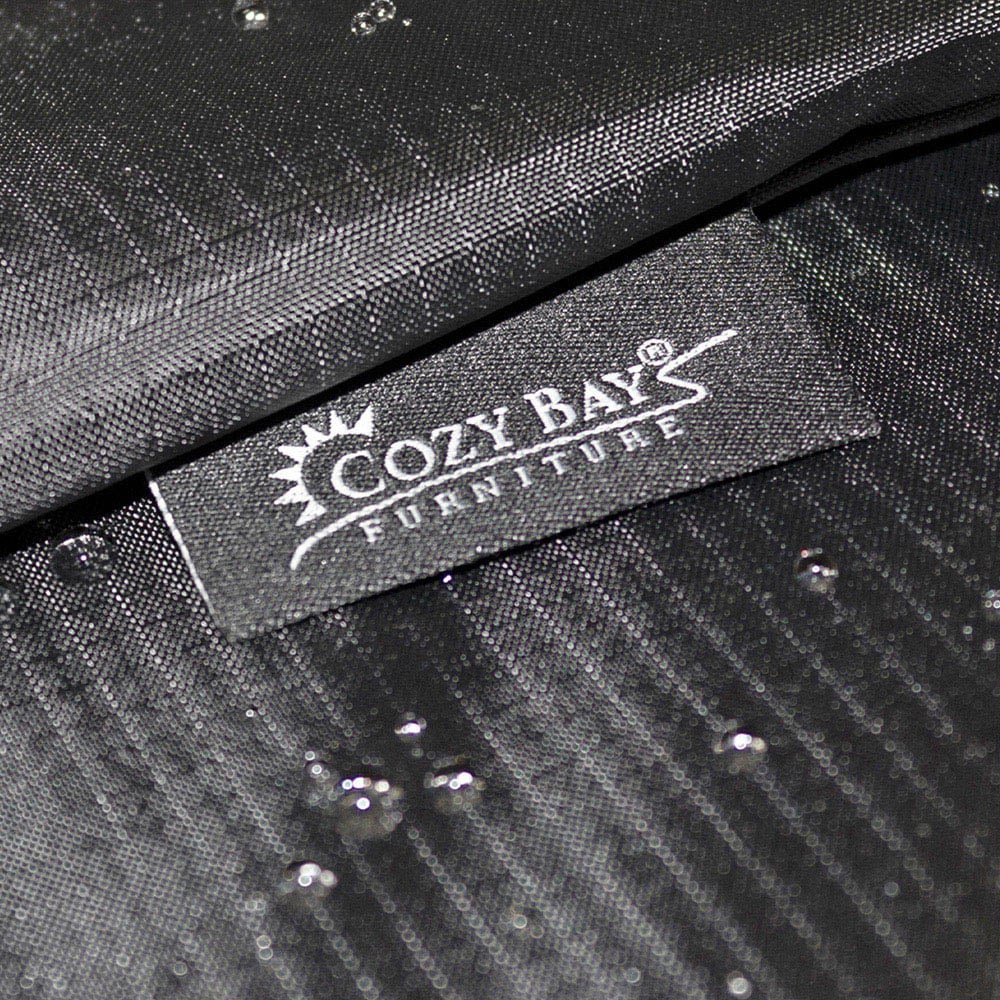 Cozy Bay Fiji EZBreathe Left L Shape Black Patio Set Cover Image 2