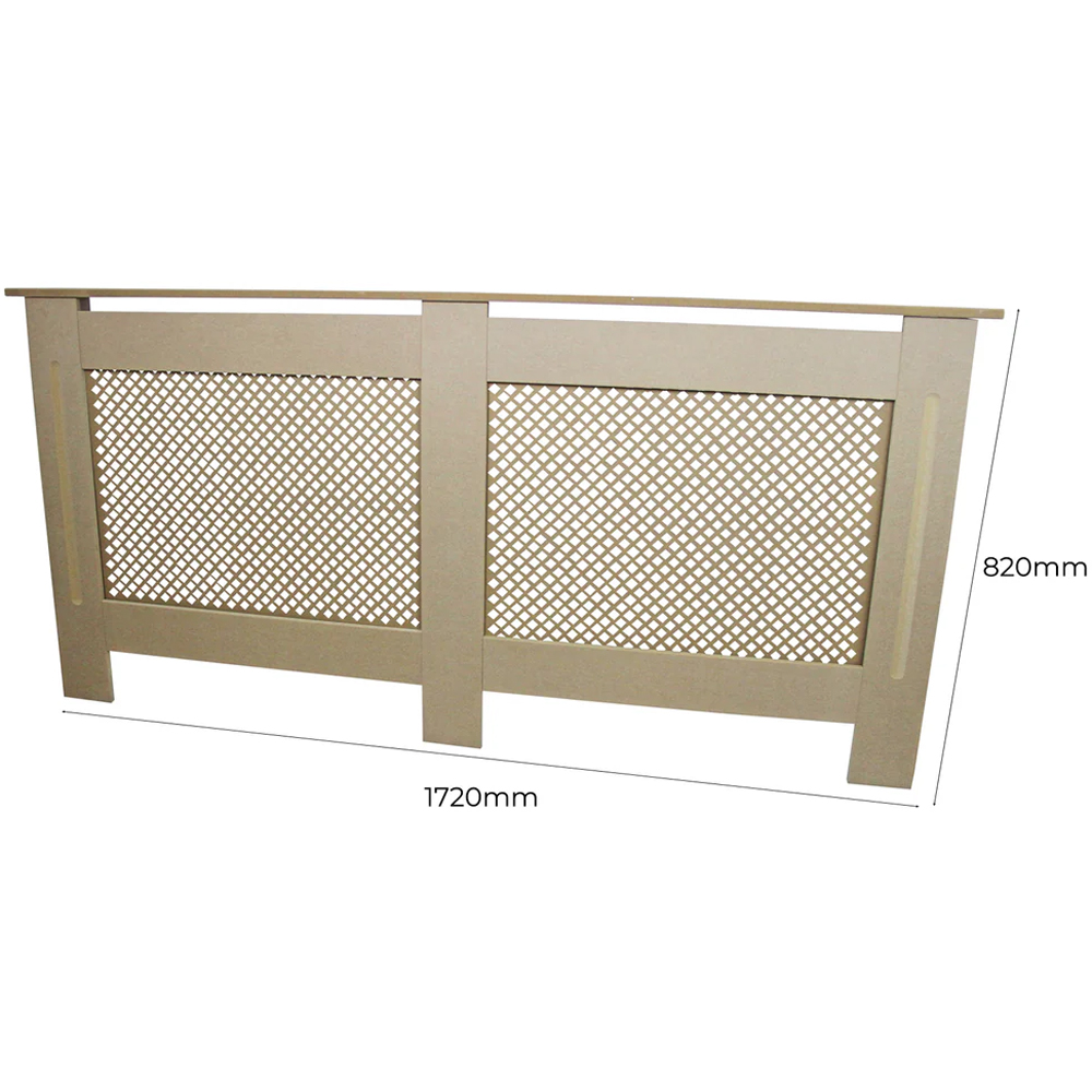 Monster Shop Natural MDF Radiator Cover 1720mm Image 6