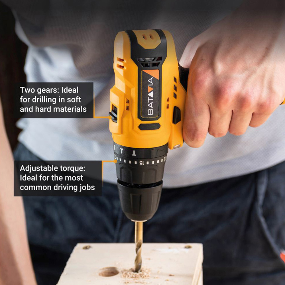 Batavia FIXXPACK 12V Combi Drill Bare Unit Image 4