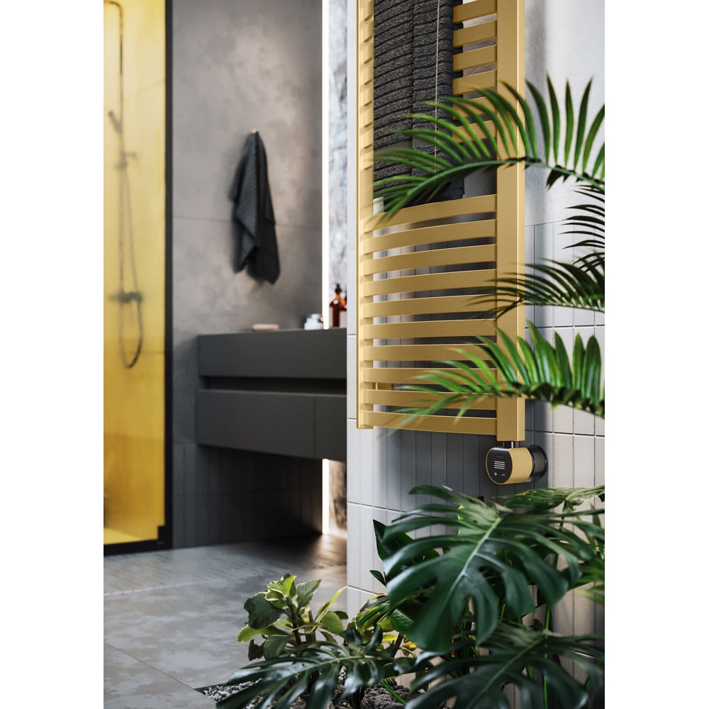 Terma Dexter E Brass Electric Towel Rail 1760 x 500mm Image 7