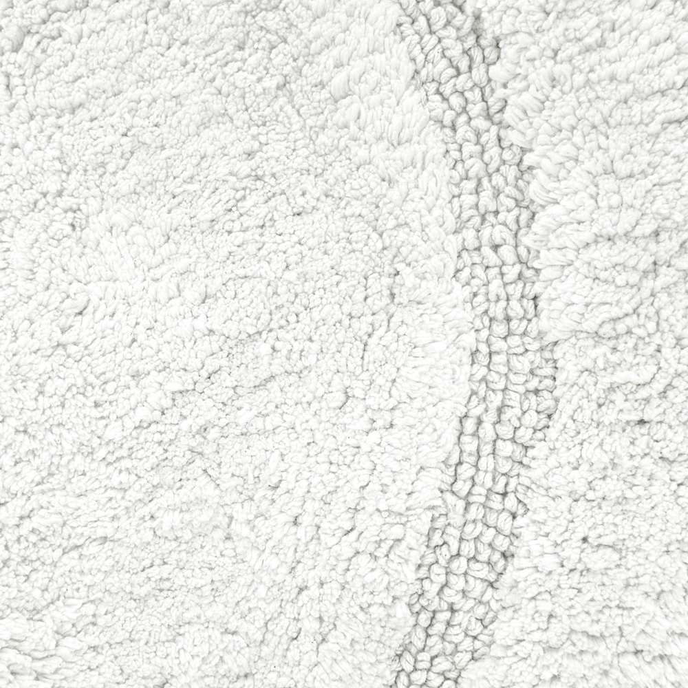 Allure Bath Fashions Round White Non Slip Bath Mat 65cm Image 3