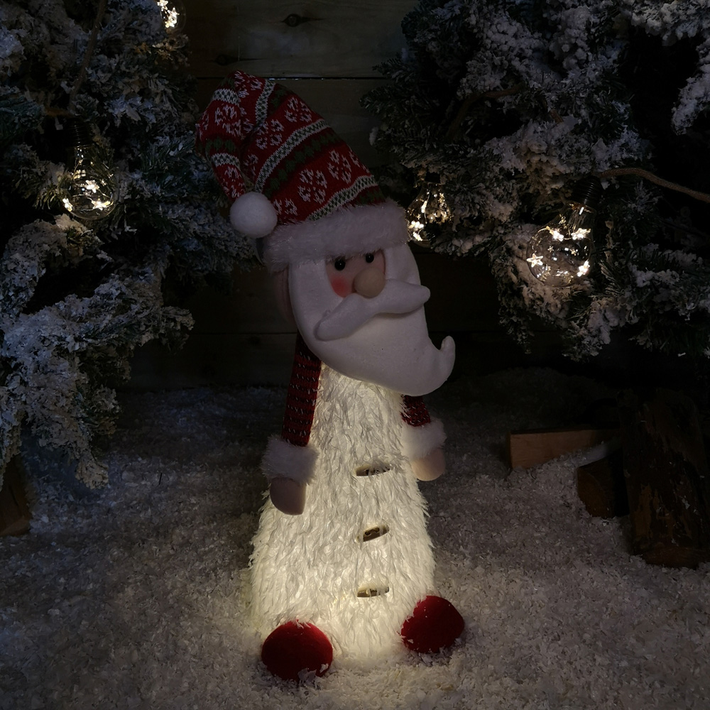 Samuel Alexander Standing White Santa Claus LED Christmas Decoration Image 6