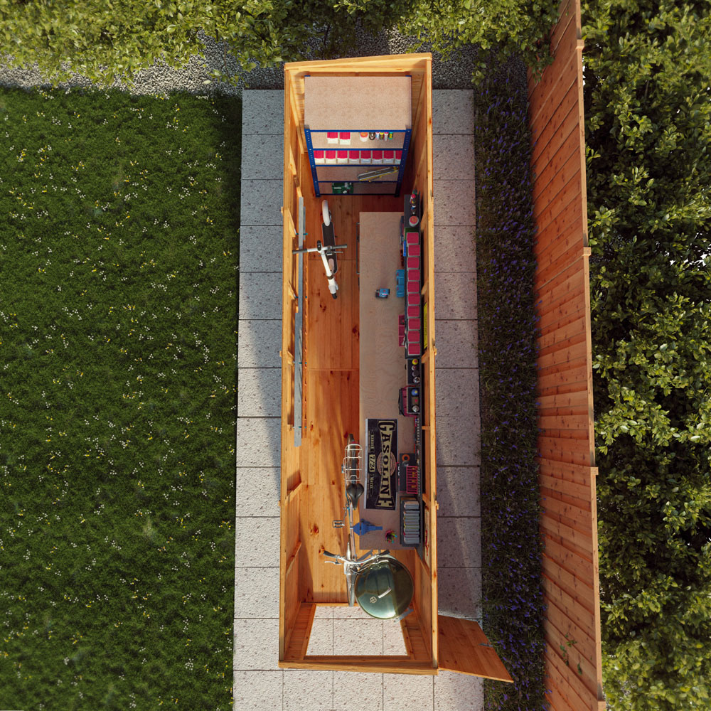 Mercia 16 x 4ft Shiplap Pent Shed Image 7