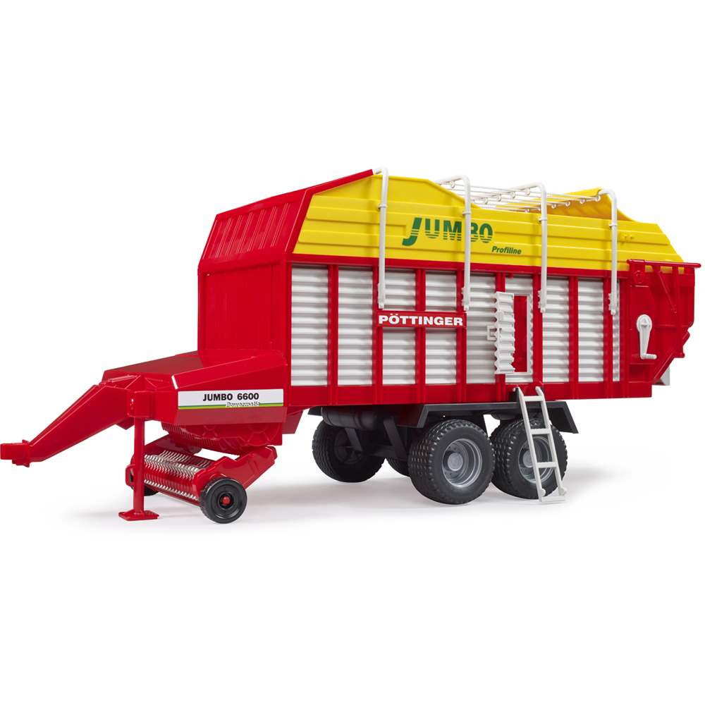 Bruder Kids Pottinger Jumbo 6600 Profiline Forage Trailer Playset Model Image 4
