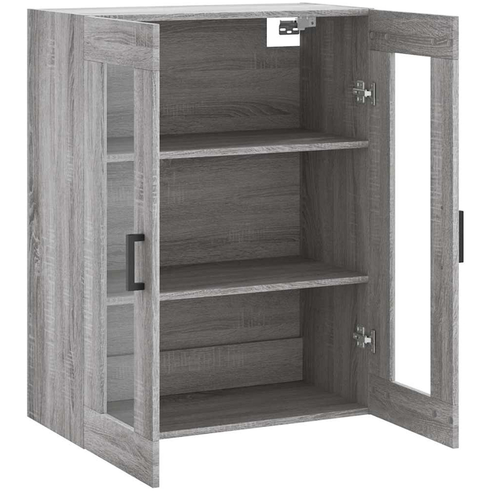 vidaXL 2 Door 3 Shelf Grey Sonoma Wall Mounted Cabinet Image 6