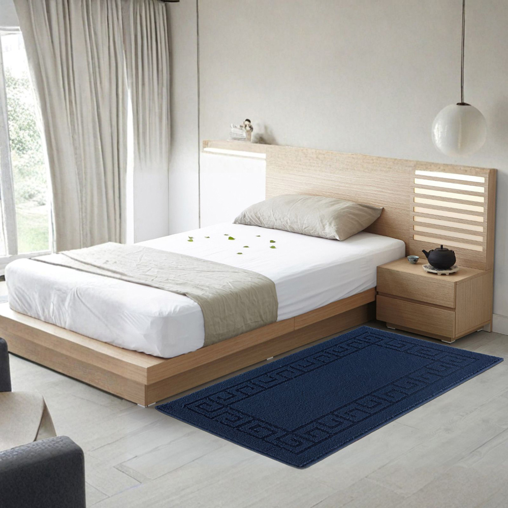 Smart Living Navy Plain Gel Back Non-Slip Door Mat 40 x 60cm Image 3