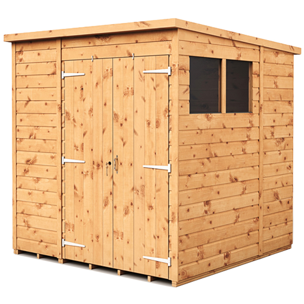 Empire Sheds 6 x 6ft Double Door Tongue and Groove Pent Garden Shed Image 1