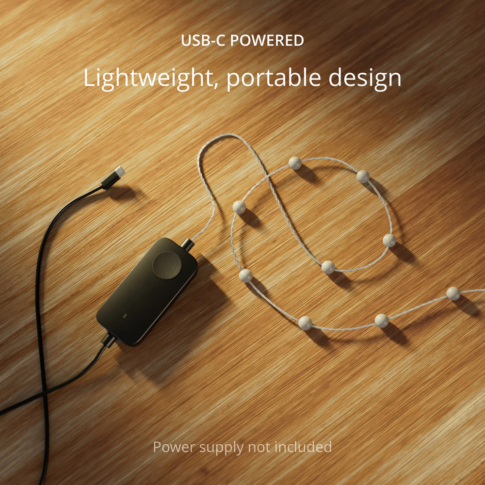 Twinkly 100 RGB Pearl Shaped LED Smart Transparent Cable USB String Light 6m Image 4