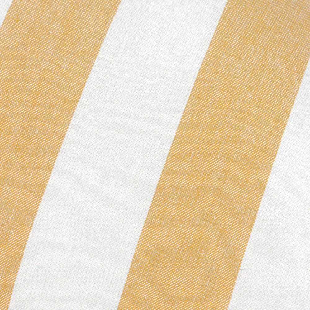 Yard Hayle Yellow Stripe Cotton Reversible Cushion 50 x 50cm Image 5
