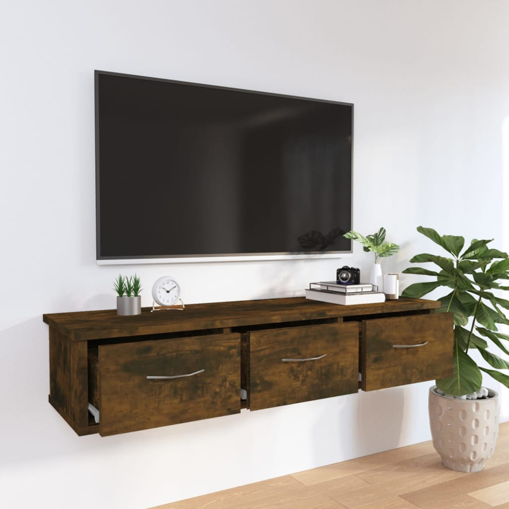 vidaXL 3 Drawer White Wall Cabinet Image 7