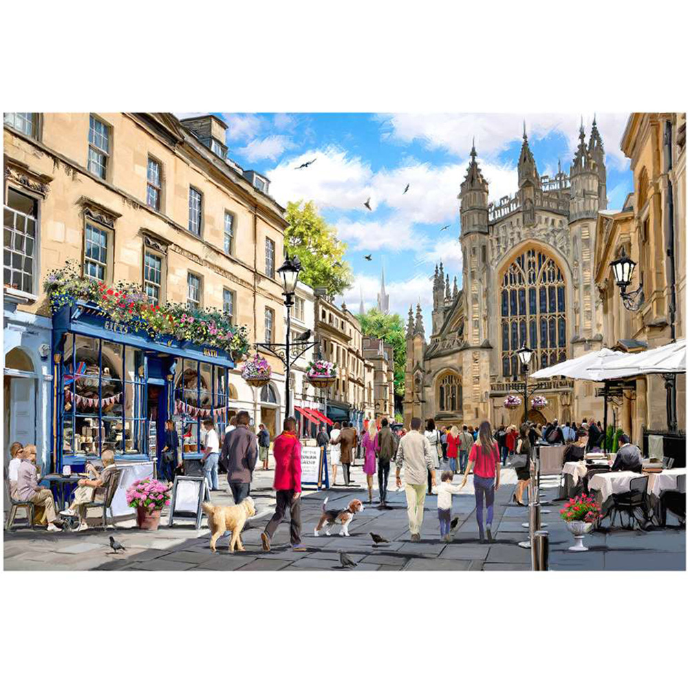 The House of Puzzles Beautiful Bath 1000 Piece Jigsaw Puzzle Image 1