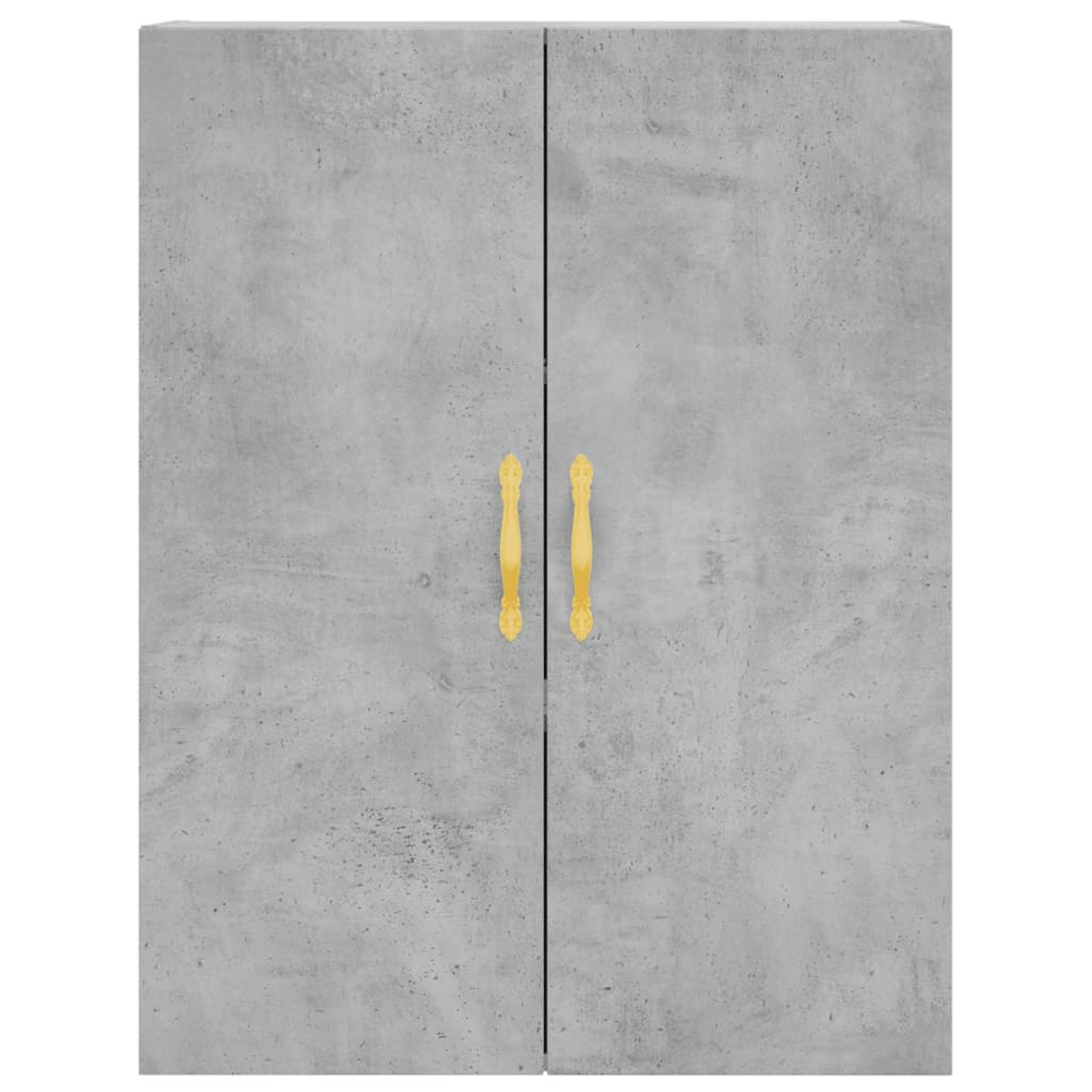 vidaXL 4 Door 2 Drawer Concrete Grey Highboard Image 5