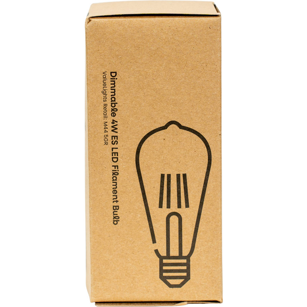 ValueLights Vintage 4W 1800K Warm White E27 Amber Glass Light Bulb 5 Pack Image 5