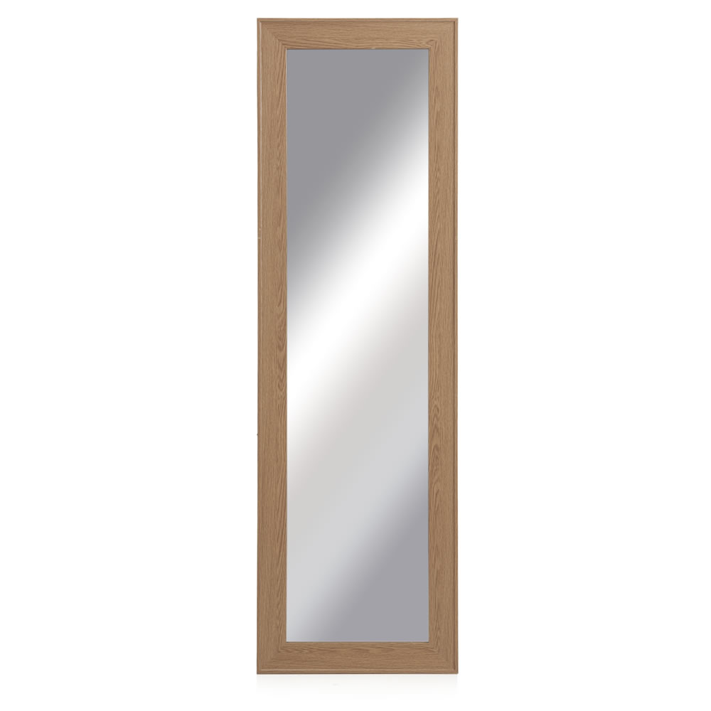 Wilko Oak Effect Hall Mirror