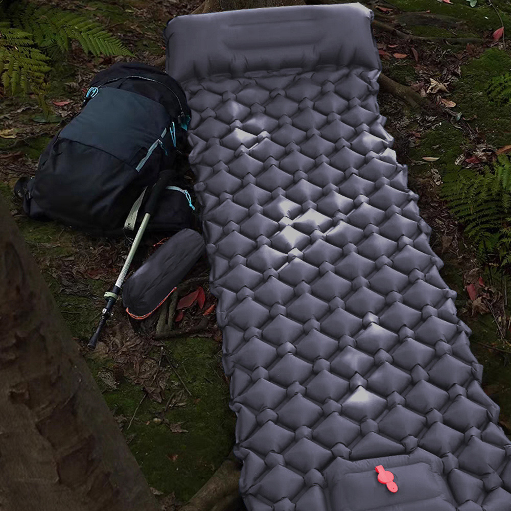 Living and Home Grey Inflatable Sleeping Pad Air Bed 190 x 60cm Image 7