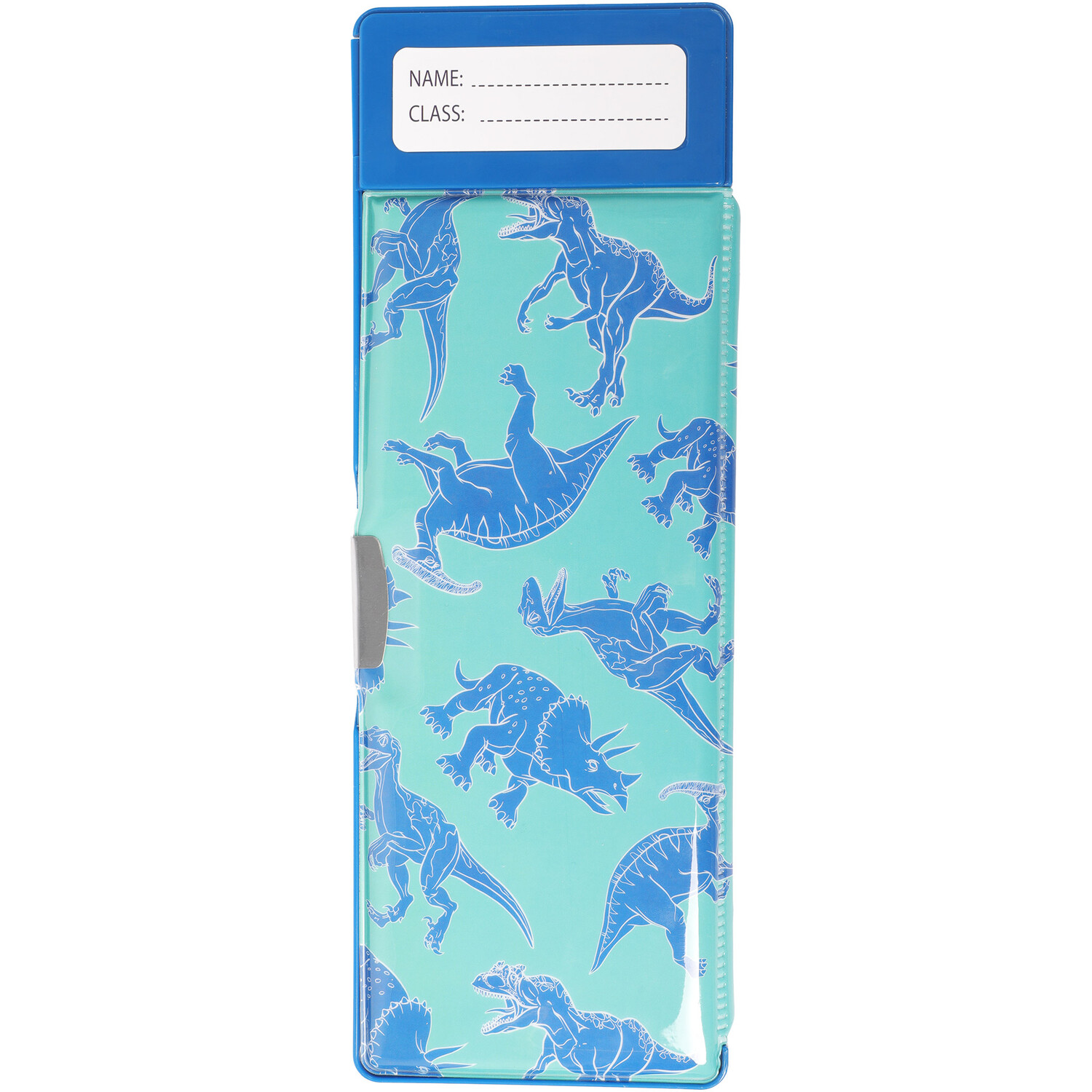 Dinosaur Pop Out Pencil Case - Blue Image 2