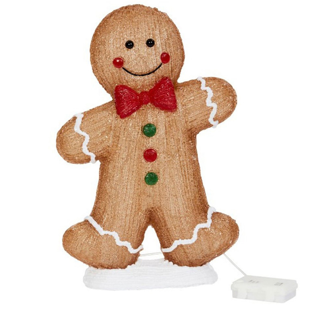 Marco Paul LED Gingerbread Boy Ornament Image 2