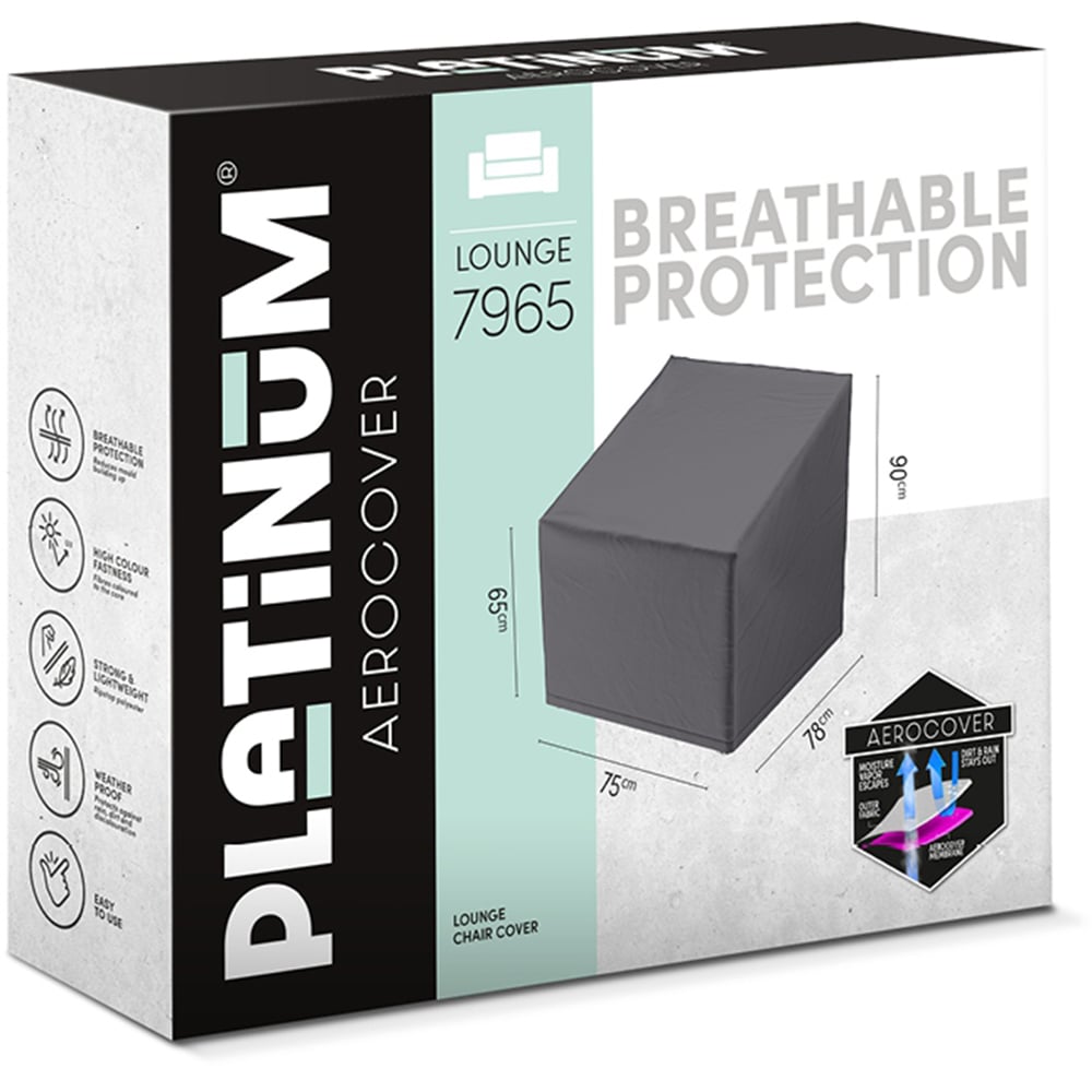 Platinum AeroCover Waterproof Outdoor High Back Chair Cover 90 x 75 x 78cm Image 2