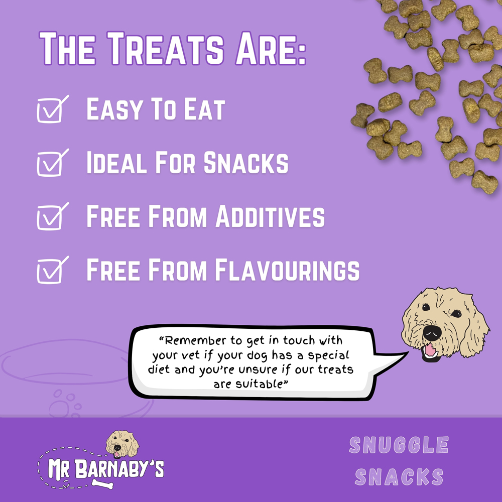 Mr Barnaby's Snuggle Snacks Grain-Free Hypoallergenic Dog Treats 100g 2 Pack Image 6